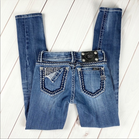 Miss Me Mid-Rise Skinny Bling Pocket Jeans - Picture 4 of 9